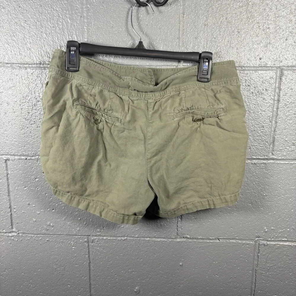 J Crew Chino Shorts Womens 6 Olive Green Casual Preppy Summer